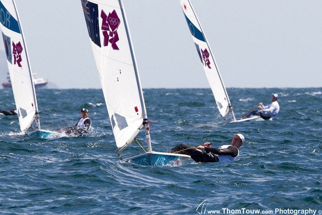 Tom Slingsby (AUS), Laser - London 2012 Olympic Sailing Competition © Thom Touw http://www.thomtouw.com